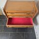 Commode en rotin et bois, années 60