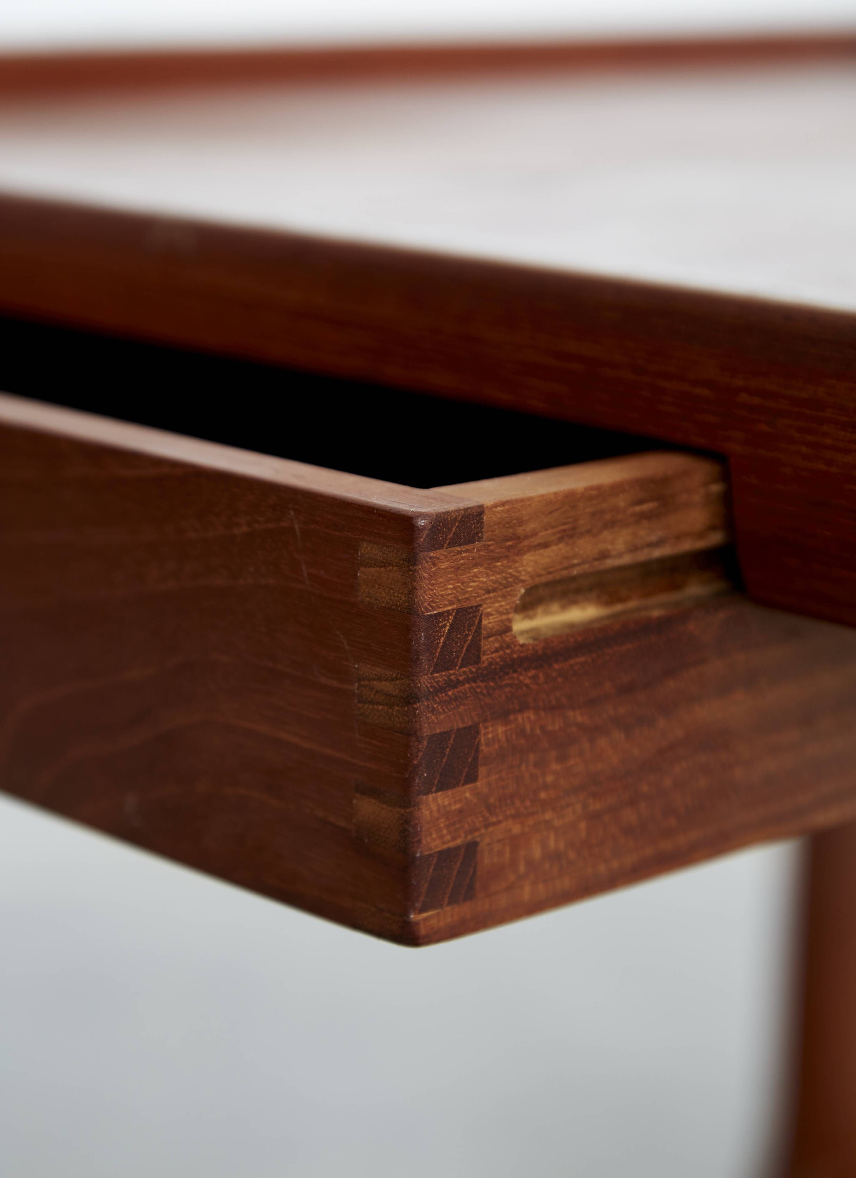 Mid-Cenntury C-Shaped Bar Trolley in Teak by K.T. Møbler