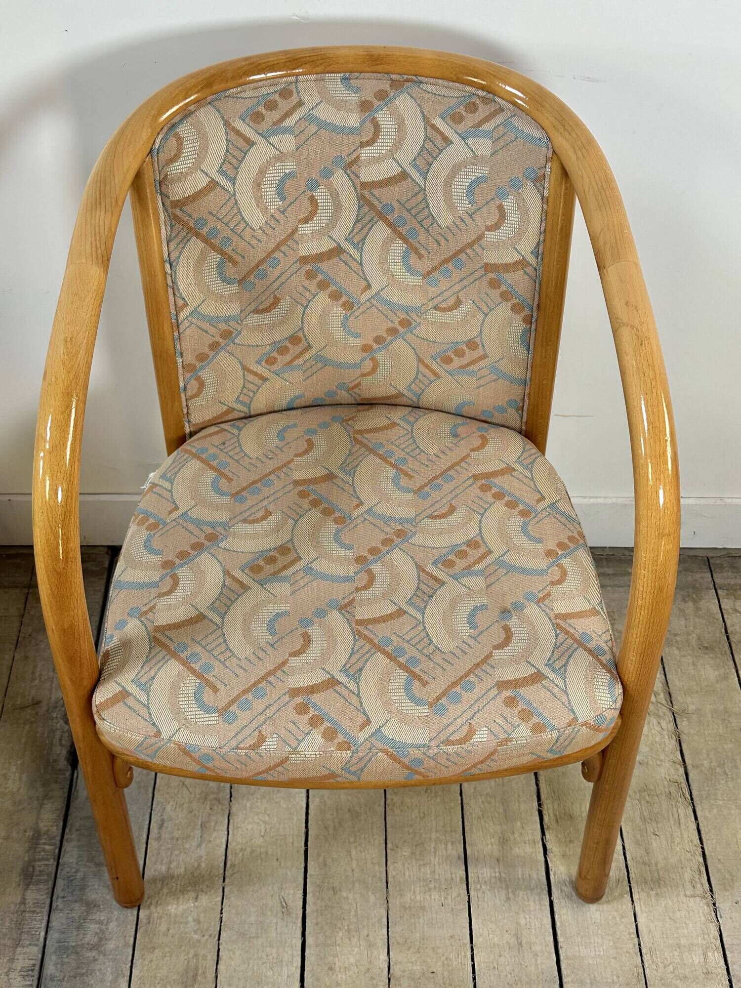 Set of 6 Baumann armchairs France 1980s