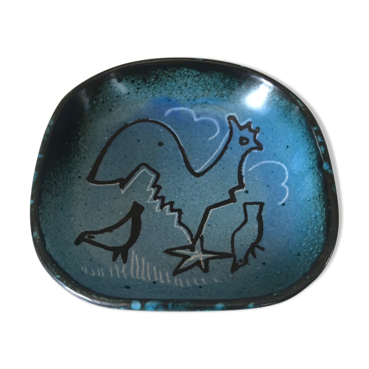 Ceramic cut signed design 60s