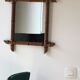 Mirror wood turned old bamboo