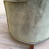 Velvet toad armchair