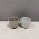 Two handmade ceramic mugs by Vibeke Fischer (VF) from the 1990s.