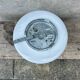 Vintage ceiling light in white opaline, vintage wall sconce.