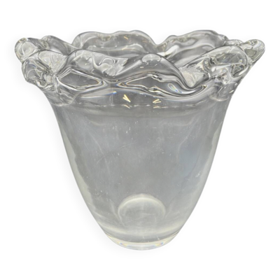Grand vase en cristal Daum France XXe siècle - 656015