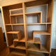Large architectural library in solid oak – 2 modules – Fabri