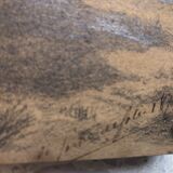 Collage drawings in graphite and white chalk 1872