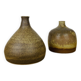 Pair of vintage stoneware vases