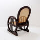 Art Deco armchairs in wood, with cane seat and backrest, circa 1930.
