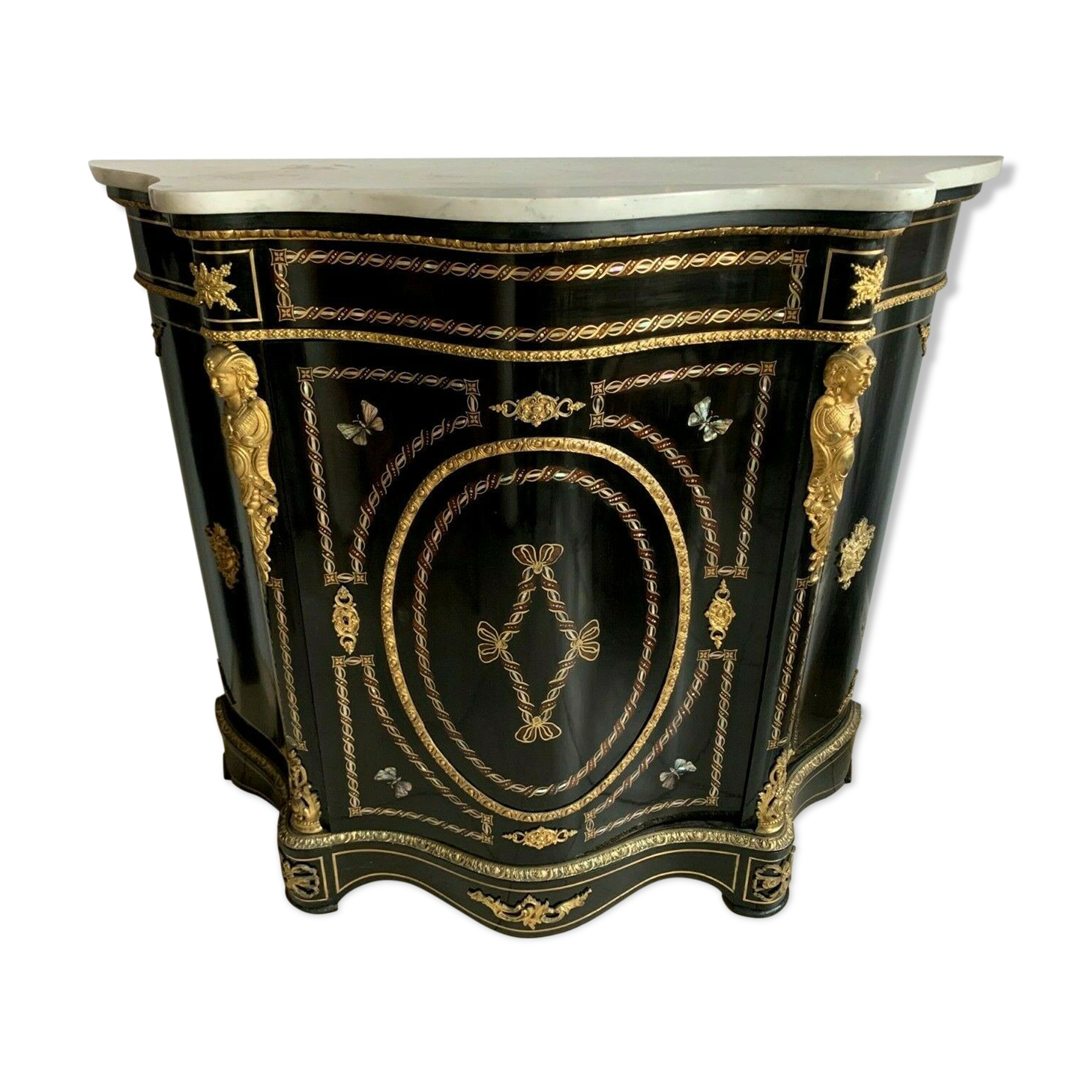 Curved furniture with support height Napoleon III Buffet Napoleon III 19th century