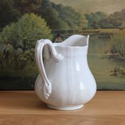 Ironstone pitcher, "China" pattern, Sarreguemines, 19th century