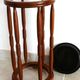 wooden umbrella stand, openwork wooden umbrella rest, wooden walking stick holder.