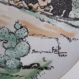 Set of 4 speaking plates Sarreguemines, Benjamin Rabier