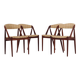 Set of four teak chairs, Danish design, 1970s, designer: Kai Kristiansen