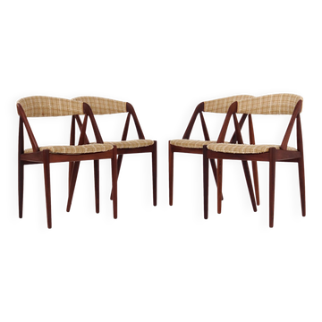 Set of four teak chairs, Danish design, 1970s, designer: Kai Kristiansen