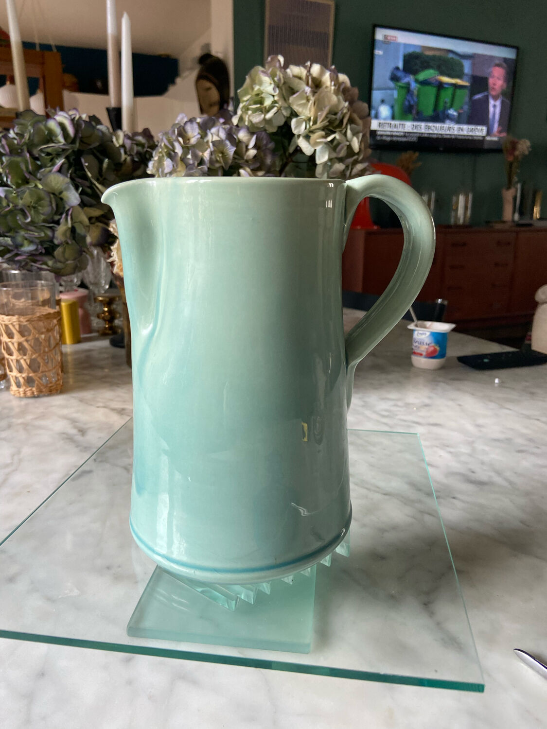 Ravel ceramic pitcher