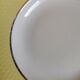 Vintage mismatched yellow and gold soup plates