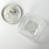 1970s modern glass plafond HP Leuchten, Germany