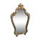 Miroir de style Louis XV doré 48x81cm