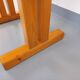 Vintage Charlotte Perriand Les Arcs round pine dining table from the 60s 70s