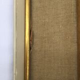 1950s frame in wood, plaster and fabric