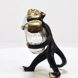 Set of salt and pepper shakers monkey Walter Bosse, Herta Baller, Austria, 1950s