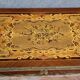 Louis XV style coffee table in marquetry and patinated bronzes circa 1950
