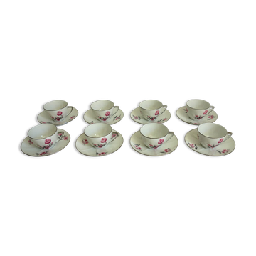 8 vintage Limoges coffee cups
