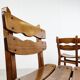 Vintage brutalist dining chairs, set of 4 - 1960s
