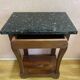 Restoration console in mahogany veneer