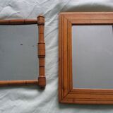 Wooden framed mirrors
