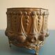 brass cache pot antique decorative planter flower pot