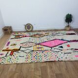 Vintage Azilal rug 306x195 cm - Colorful and geometric patterns