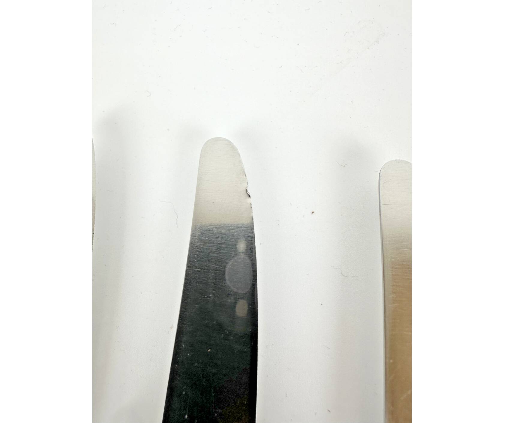 12 table knives in silver metal and steel SFAM