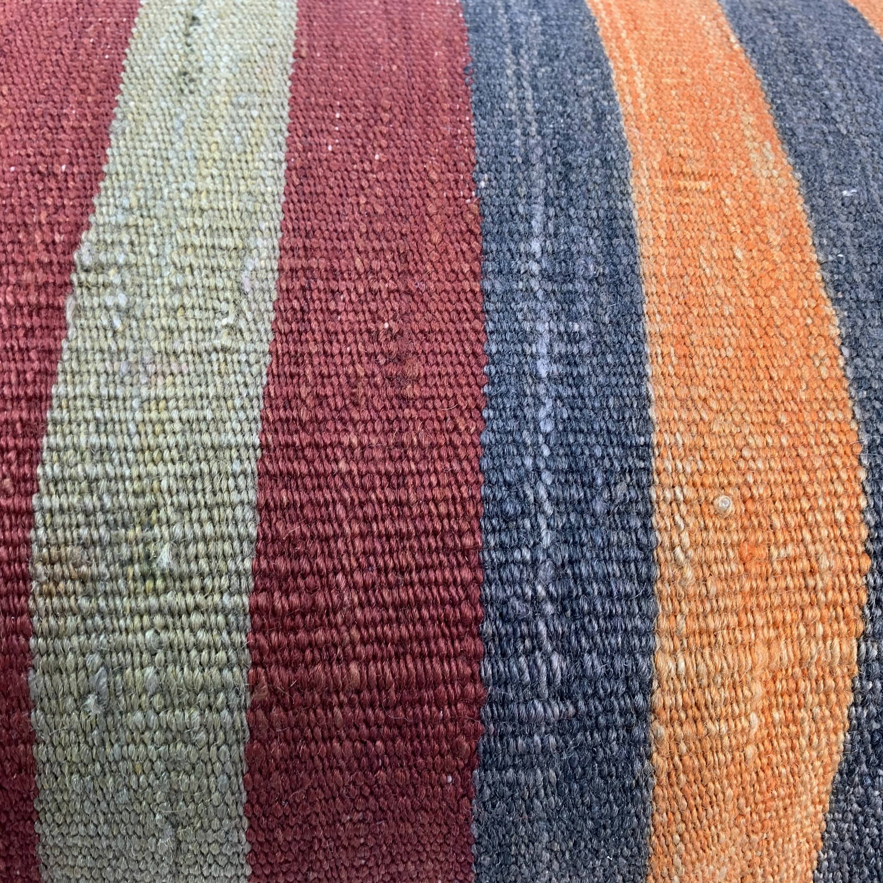 Vintage turkish kilim cushion cover , 120 x 40 cm