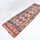 Brown & Pink Tribal Vintage Runner Rug, 83x294Cm