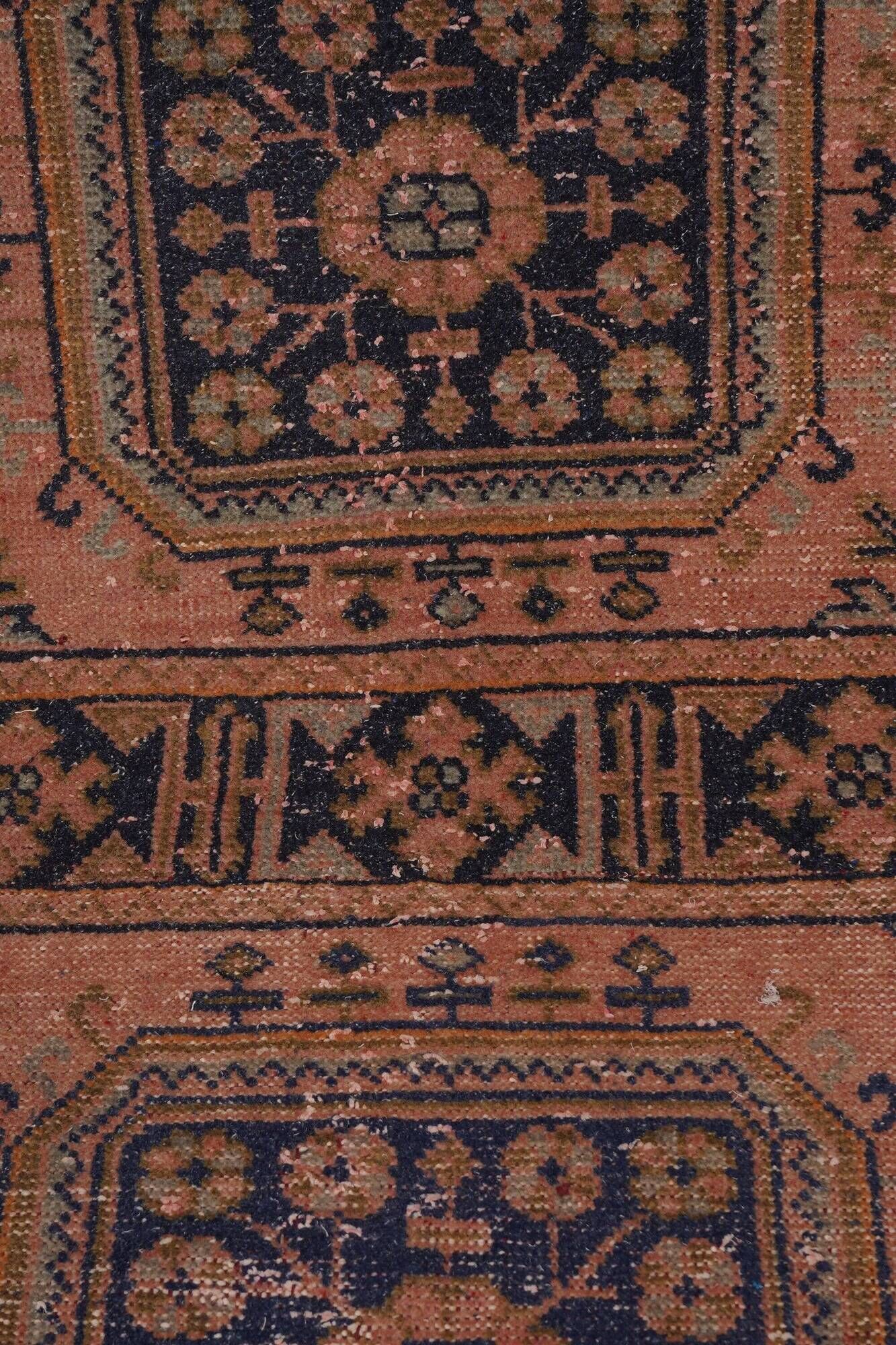Vintage Turkish hallway rug 80x651 cm
