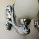 Pair of dolphin wall lamps 1950