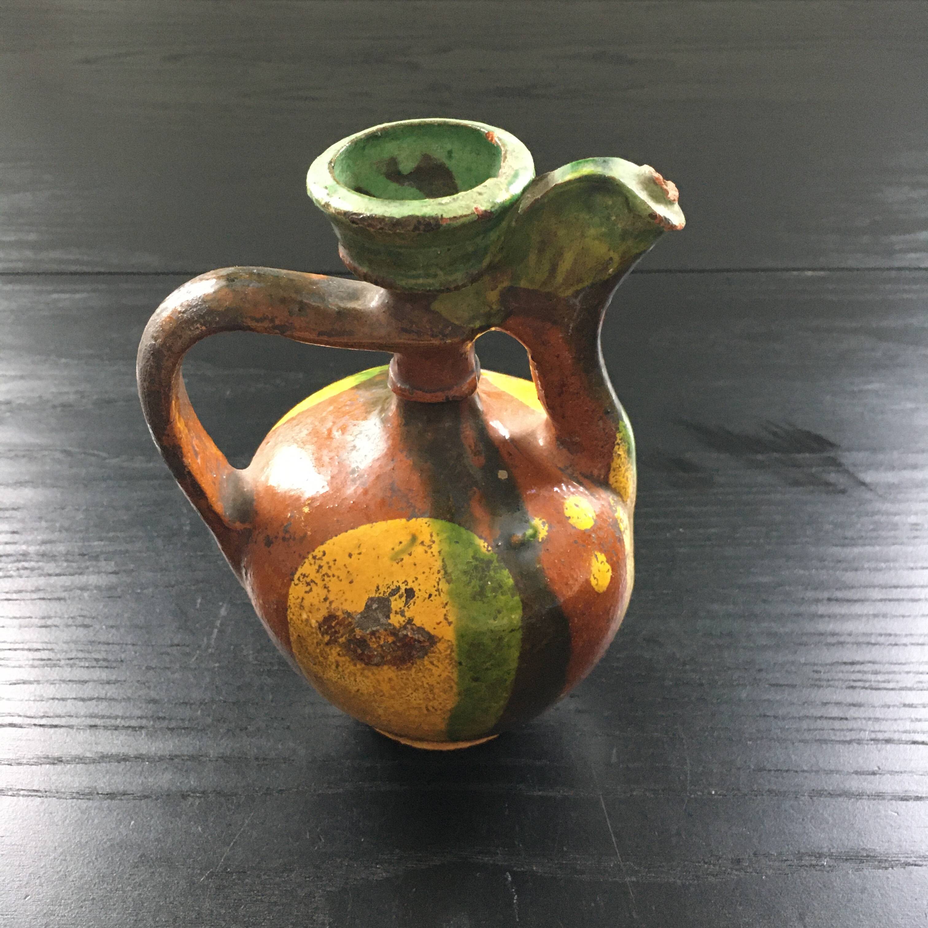Multicolored ethnic jug