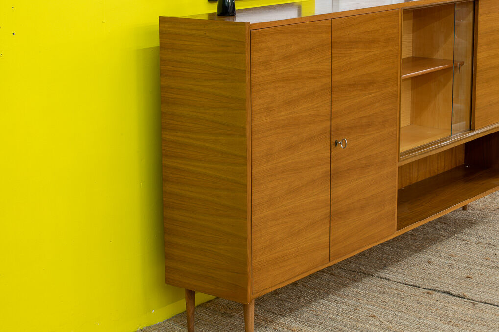 Vintage Scandinavian Enfilade – 221 cm