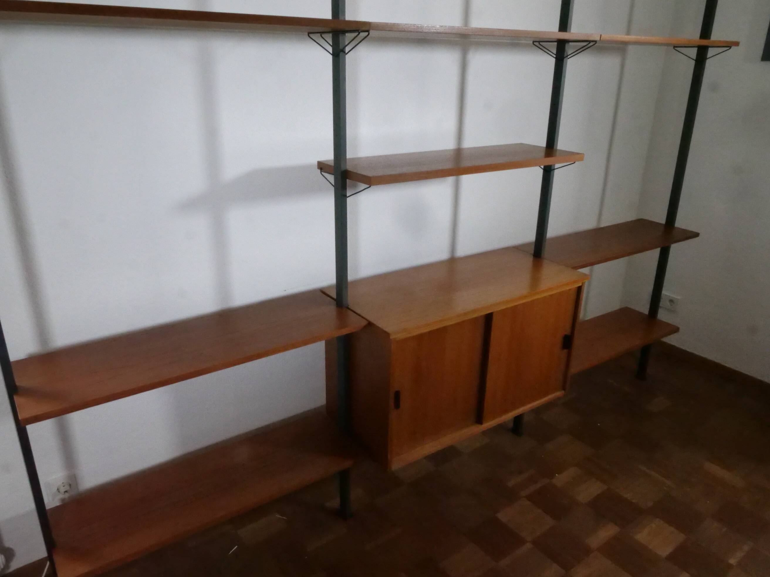 Mid-Century Teak Modular Shelf System by Olof Pira, Sweden, 1960s