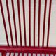 Swing Chair Jutta and Herbert Ohl Rosenthal Lübke 1982 Lacquered Red Steel