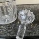 Round carfe in chiseled glass