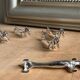 Vintage silver-plated metal knife rest - Set of 6 dachshunds •® •- Elegant