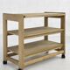 Oak Serving Trolley Attributed to Guillerme and Chambron for Votre Maison, 1960s