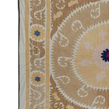 Hand knotted rug, vintage Turkish rug 144x151 cm