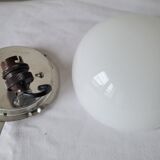 Half-globe opaline ceiling lamp