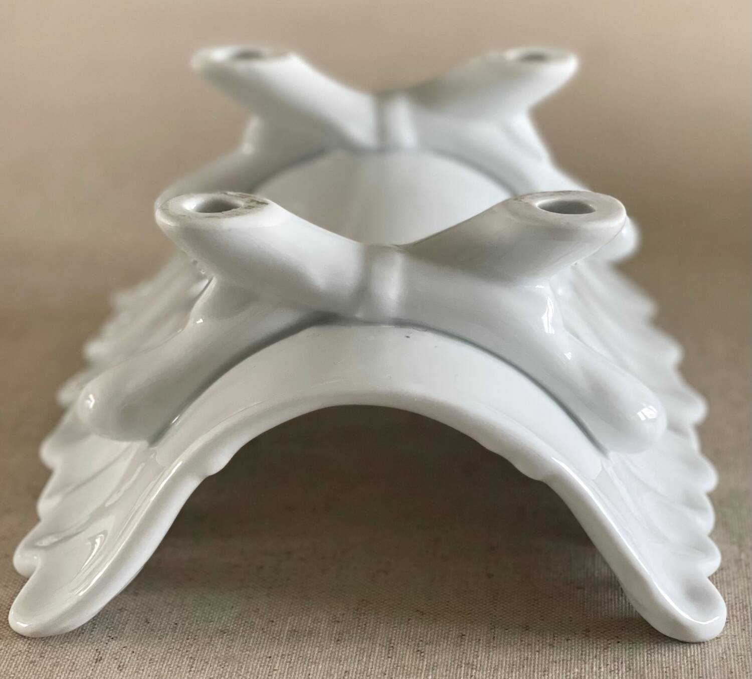 19th century porcelain asparagus dish.