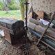 Wrought iron lamp post