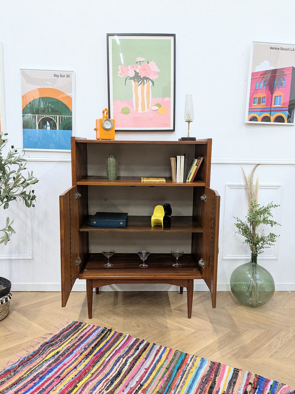 Vintage Scandinavian teak sideboard from the 60s